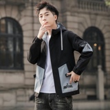 JK05-P60XZ313B-1秋季新款潮流ins男士时尚连帽工装夹克2021，男装夹克，星座313B-2