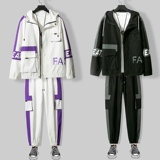 2021秋季新款工装男时尚帅气休闲套装两件套XZ313B-1-T80115-P85，男装休闲套装，星座313B-2