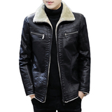 2021冬季加绒皮衣男帅气机车服夹克外套XZ313B-1-PY2910-P120，男装皮衣，星座313B-2