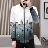 夹克男秋季新款男士韩版棒球领休闲外套XZ313B-1-NS09-P35，男装夹克，星座313B-2