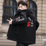 男士中长款连帽时尚休闲夹克外套XZ313B-1-S188，男装夹克，星座313B-2