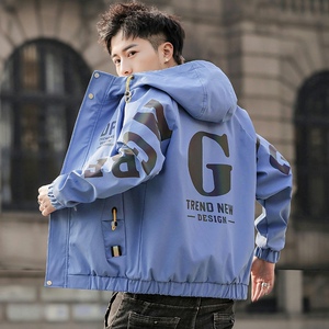 2021春季新款潮流ins男士时尚连帽工装夹克上衣XZ313B-1-JK03-P70图片