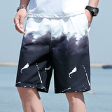 2021夏季新款流行时尚渐变短裤男休闲五分裤XZ313B-1-DK2011-P20，男装休闲裤，星座313B-2
