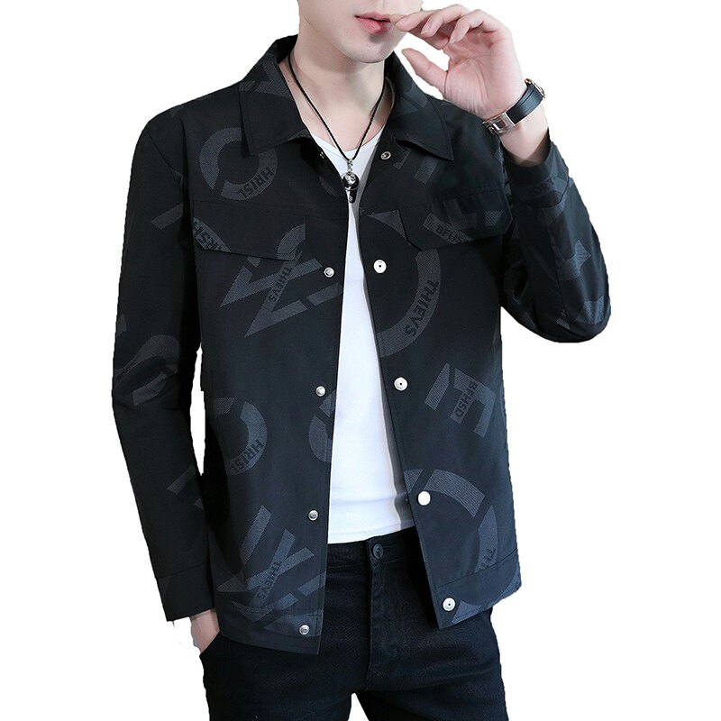 秋季新品潮流时尚男士开衫翻领夹克外套XZ313B-1-JK9907-P60,男装夹克,星座313B-2