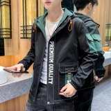 夹克男秋季新款潮流ins男士连帽工装外套XZ313B-1-JK1202-P60，男装夹克，星座313B-2