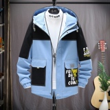 挂拍夹克男秋季潮流ins男士时尚连帽工装外套XZ313B-1-JK1201-P60，男装夹克，星座313B-2