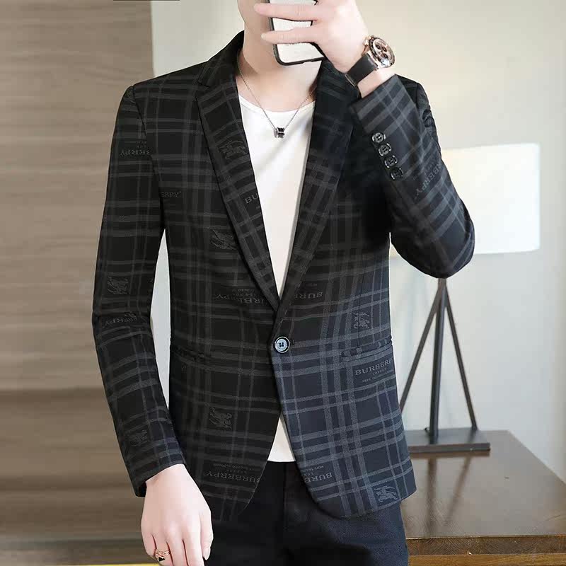 XF2885-P90男士商务西装青年时尚休闲小西服外套21年秋XZ313B-1,男装西服,星座313B-2