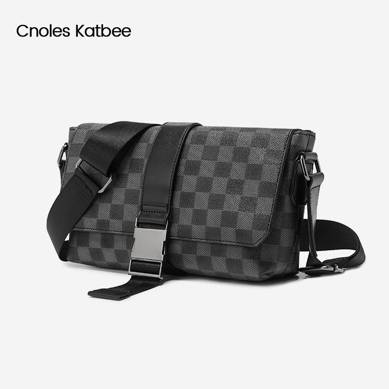 Cnoles Katbee男士单肩包时尚腰包手机包休闲斜挎包轻商务男包