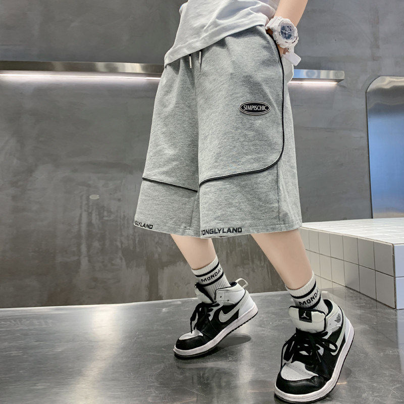 潮牌男童夏天裤子短裤夏装薄款大儿童运动裤2026新款男孩五七分裤