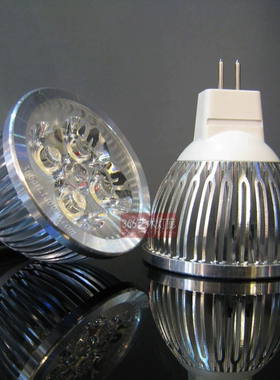 LED 灯杯 天花灯 节能灯 LED光源 4W 射灯光源 MR16 12V 车铝