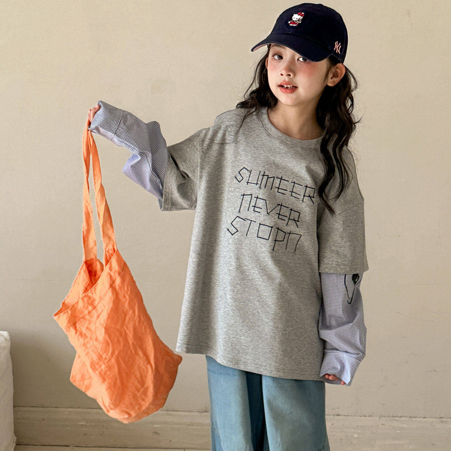 女童长袖T恤2026春装新款儿童洋气假两件体恤衫女大童超好看上衣,童装/婴儿装/亲子装,T恤,淘宝优惠券,粉丝福利购,淘宝优惠卷