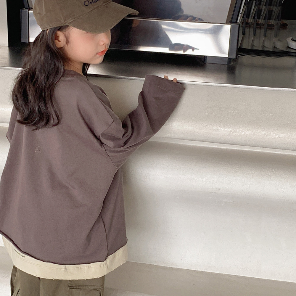 韩国女童长袖T恤2026秋装儿童春秋款纯棉宽松纯色洋气打底衫上衣,童装/婴儿装/亲子装,T恤,淘宝优惠券,粉丝福利购,淘宝优惠卷