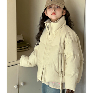 女童羽绒服2026冬装新款女大童PU皮上衣冬季衣服加厚儿童保暖外套