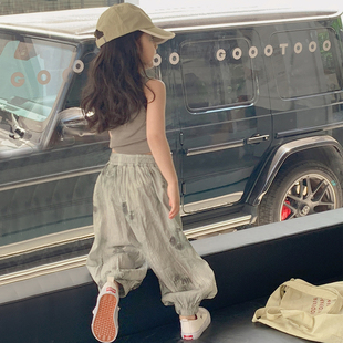 女童装时髦套装洋气网红炸街夏季两件套2026新款儿童女孩运动夏装