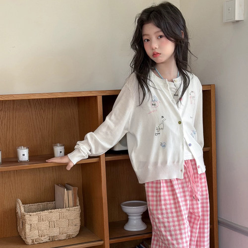 女童冰丝防晒衣外套夏装2026新款女大童超好看薄款上衣女孩防晒服