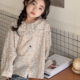 儿童装 女童碎花长袖 新款 2026春装 棉麻休闲女大童翻领圆领上衣 衬衫