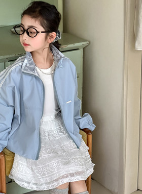 小红鱼女童春夏新款冲锋衣