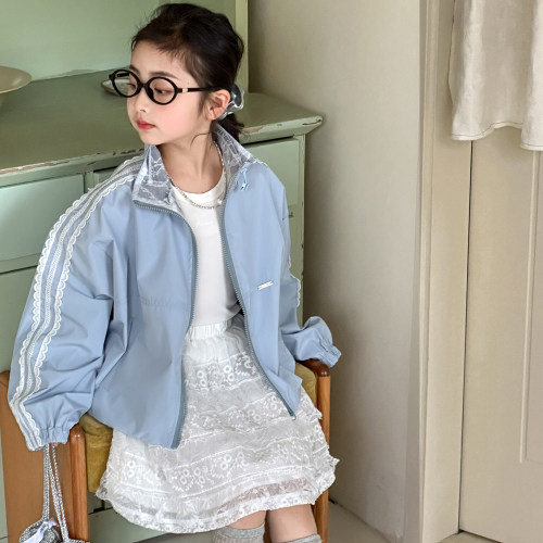 小红鱼女童春夏新款冲锋衣