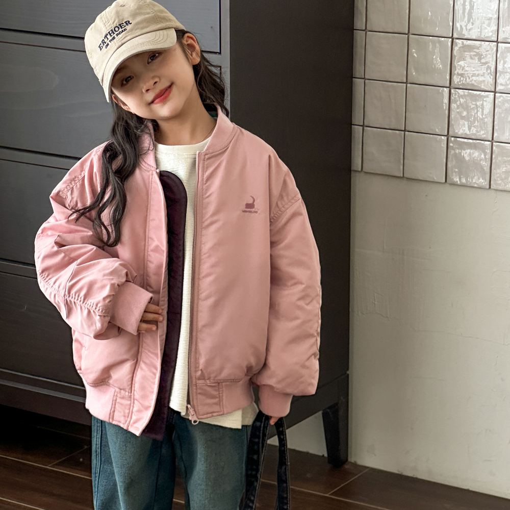 洋气夹棉休闲双面穿加厚棒球服