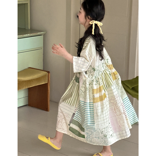 女童连衣裙春装2026新款女大童春季超好看棉布裙12岁女孩公主裙子