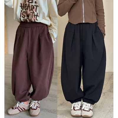 秋装洋气女童运动裤韩版灯笼裤