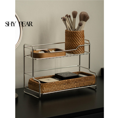 shypear羞梨化妆品收纳架梳妆台