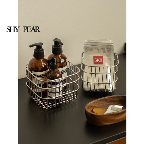 shyPear羞梨收纳筐不锈钢置物篮