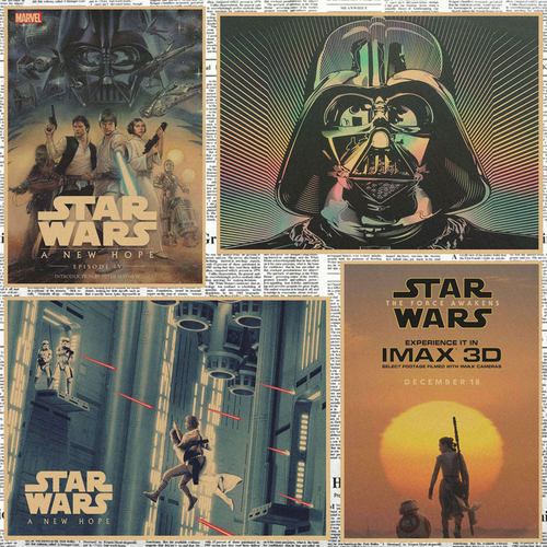 星球大战电影海报酒吧餐厅复古