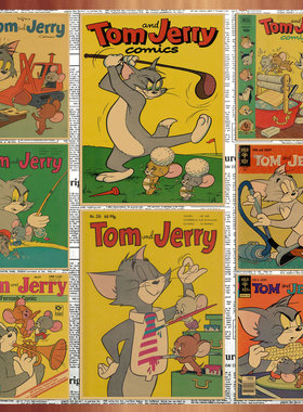 猫和老鼠汤姆和杰瑞Tom and Jerry动漫牛皮纸复古海报装饰墙画116
