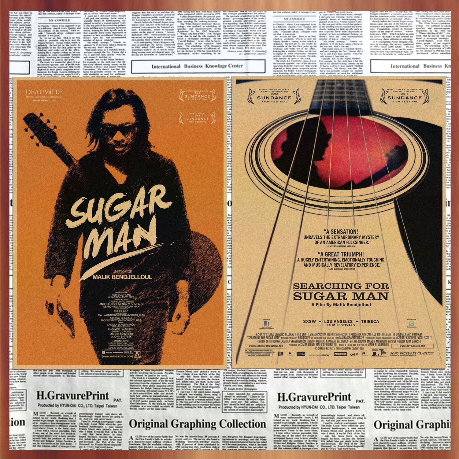 经典音乐电影海报寻找小糖人复古牛皮纸酒吧咖啡厅装饰墙画336