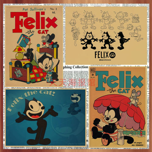 菲利克斯猫儿童房复古是菲力猫