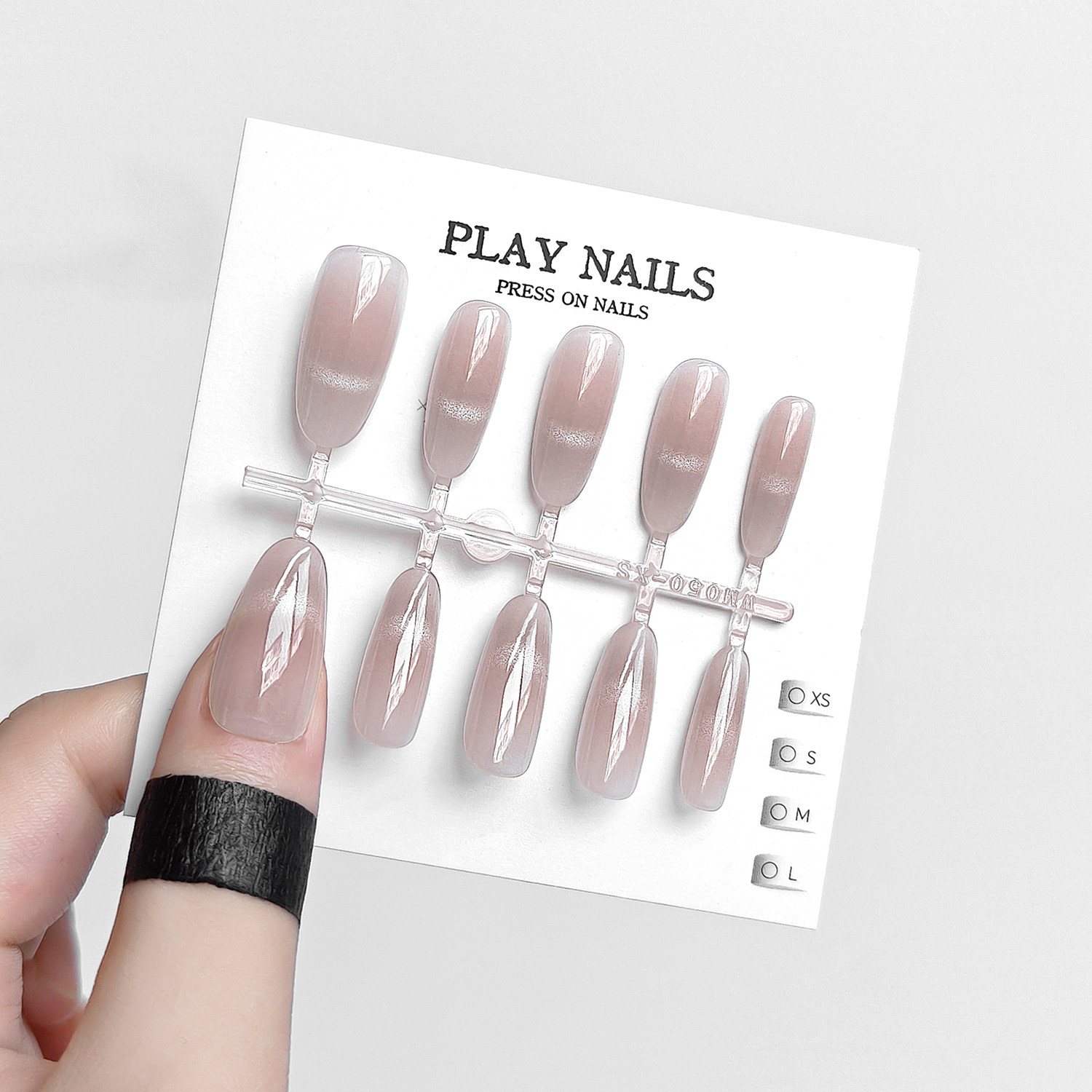 穿戴甲 纯欲高级裸粉渐色变显白法式 玻璃珠猫眼中椭圆预制甲美甲,彩妆/香水/美妆工具,穿戴甲/甲片,淘宝优惠券,粉丝福利购,淘宝优惠卷