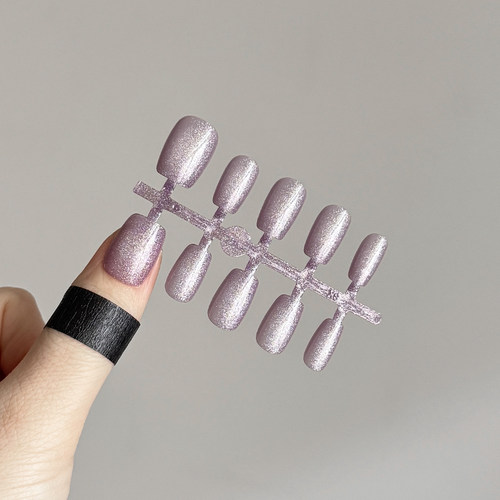 SSS穿戴甲 超短梯 美甲光疗甲黑洞猫眼追光爆闪银河流行小短甲