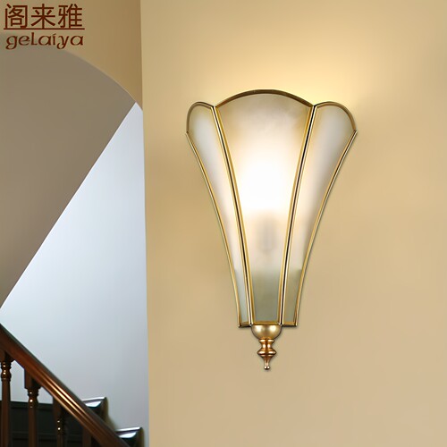客厅现代复古欧式风简约过道壁灯
