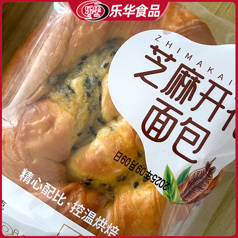 乐华芝麻开花面包100g起酥烘焙手撕唱片面包充饥好吃外出零食整箱