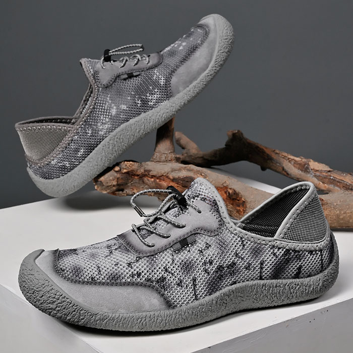 一脚蹬男鞋夏季透气镂空网面鞋大码轻便运动鞋46新款软底休闲鞋子