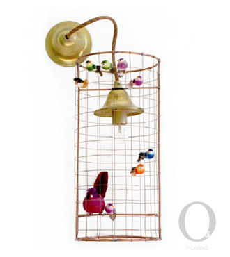 鸟笼法国手工设计师样板间壁灯