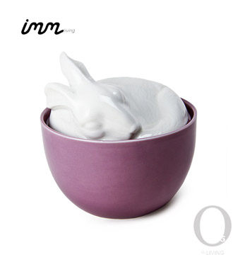 O5正品--加拿大IMM 安睡的动物收纳罐兔子款