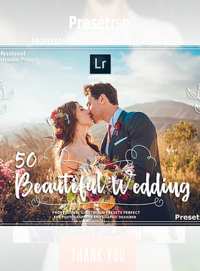 欧美户外婚纱婚礼仪式跟拍复古婚纱Lr/ACR/预设S25