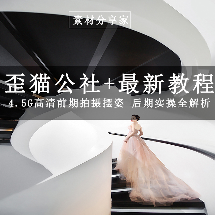歪猫公社 -婚礼大师跟拍摆姿婚设计素材/源文件