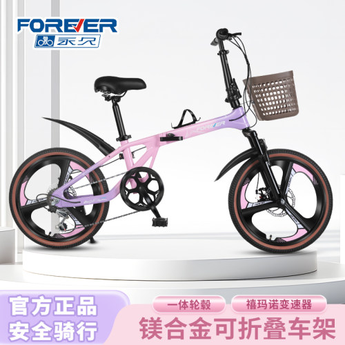永久20寸变速折叠自行车