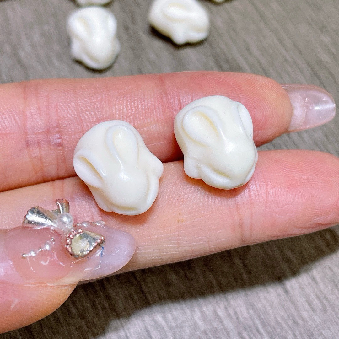 象牙果小兔子手工手链佛珠手串文玩DIY饰品配件散珠配珠散珠珠子