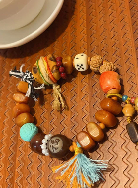 原创新品鹿角卡皮巴拉多宝手串 搭配驼骨 菩提 鹿角佛手瓜 金刚