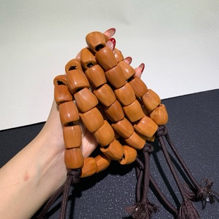 天然橄榄核雕刻菠萝蜜手串时尚文玩佛珠手链男女款解压盘完饰品