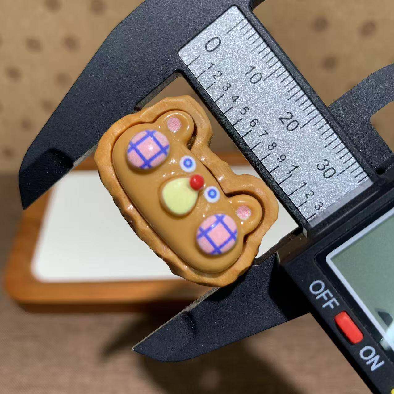 檀木镶嵌豹猫/猪/象/考拉/小熊二饼diy创意手工手链串珠配件饰品