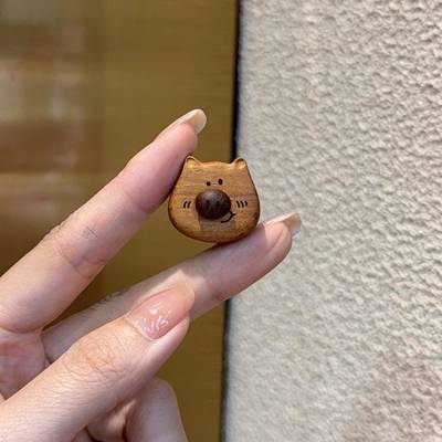 咖啡豆小猪diy配件手工材料手链串珠项链挂件手串文玩配饰品