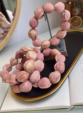 血柏木富甲文玩手持盘完佛珠念珠单圈男女士手串饰品