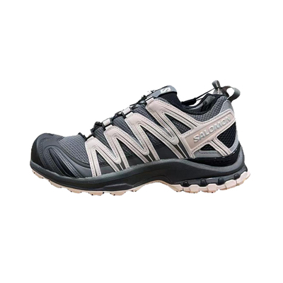 SALOMON萨洛蒙XA Pro 3D减震防滑低帮黑灰粉女款户外运动鞋491841
