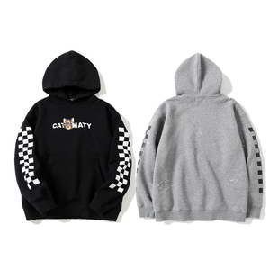 Obscure | PRAGMATY Catmaty Print Hoodie 破坏做旧帽衫 435112