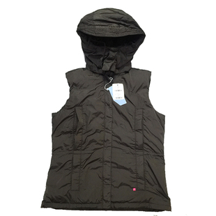 出口韩国TREKSTA 冬季女款户外羽绒马甲 超轻保暖两面穿背心 小码